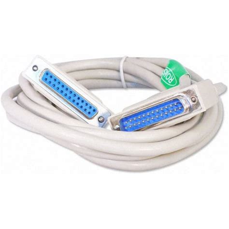 10 Foot Db25 25 Pin Serial Port Cable Malefemale Rs232