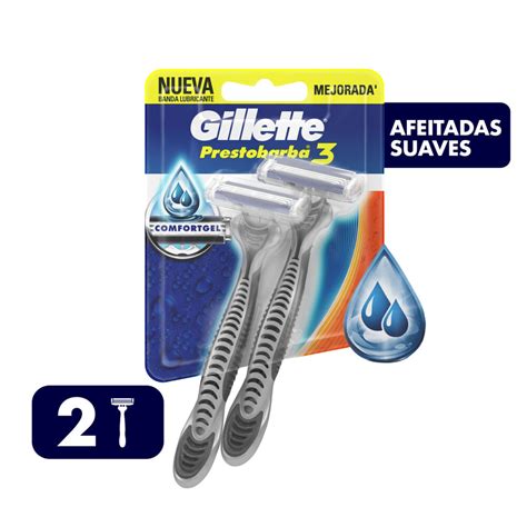 Afeitadora con afeitadas suaves Gillette prestobarba3 2 uni - Carrefour