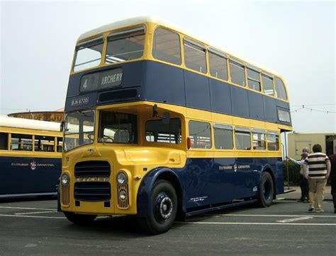 Vintage Bus Meet Eastbourne Old Leyland Double Decker Bus Coach