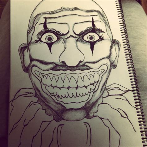 Scary Clown Drawing At Getdrawings Free Download