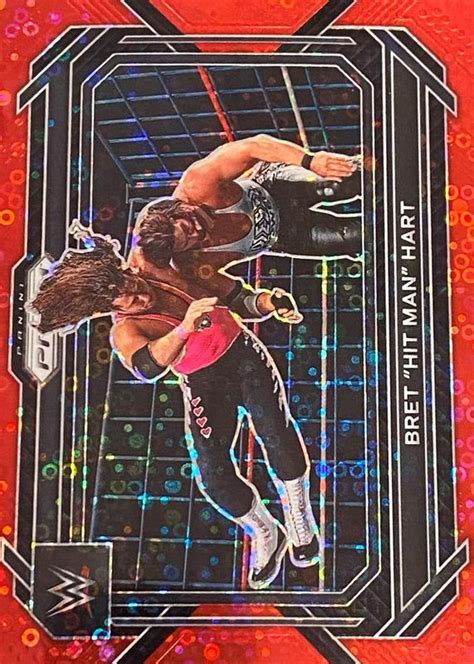 Bret Hit Man Hart Prizm Wwe Under Card Red Psa Price