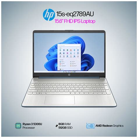 HP 15s Eq2789AU Ryzen 3 Spruce Blue Laptop Price In BD RYANS