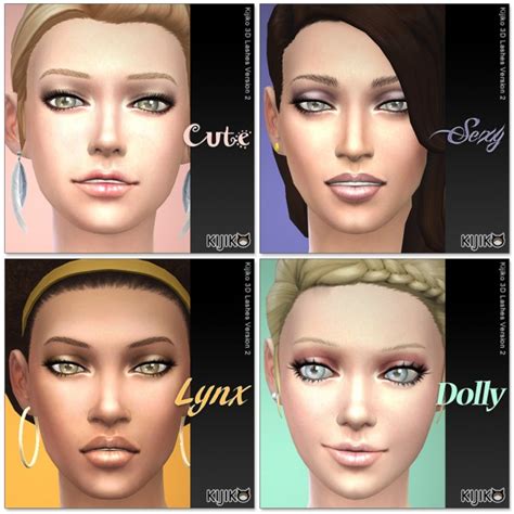 Kijiko: 3D Lashes Version2 • Sims 4 Downloads