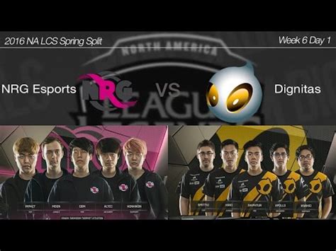 Na Lcs Spring Week Day Nrg Esports Vs Team Dignitas