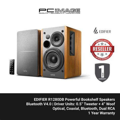 EDIFIER R1280DB Powerful Bookshelf Speakers PC Image