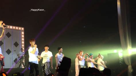 141213 JYPNATION in BANGKOK 2014 ONEMIC Ending 조권Jokwon YouTube