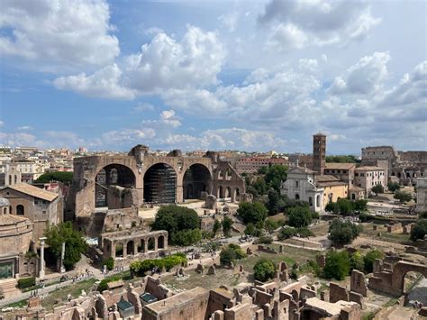 Aerial View of the Ruins in Ancient Roman Forum · Free Stock Photo