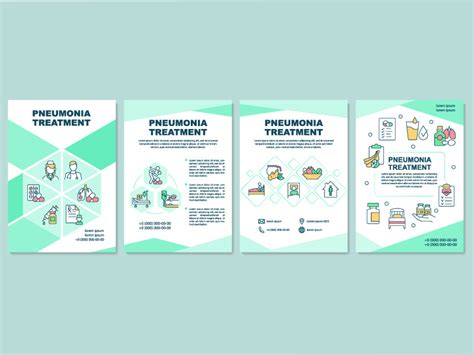 Pneumonia treatment brochure template by bsd studio ~ EpicPxls