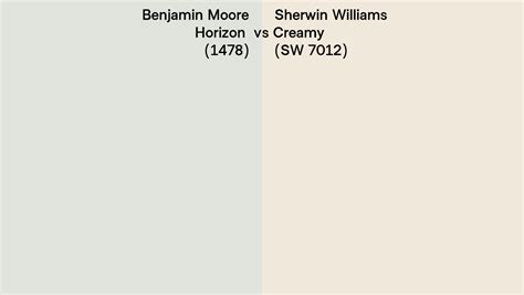 Benjamin Moore Horizon Vs Sherwin Williams Creamy Sw Side