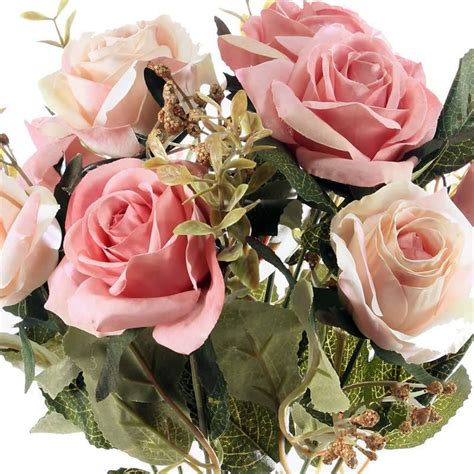 Ramo otoñal flores artificiales rosas Oasis Decor