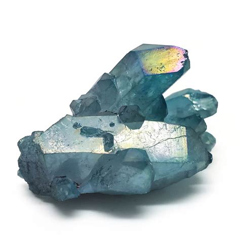 Aqua Aura Quartz Cluster The Fossil Cartel