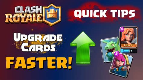 Clash Royale How To Upgrade Cards Faster Clash Royale Quick Tips Youtube