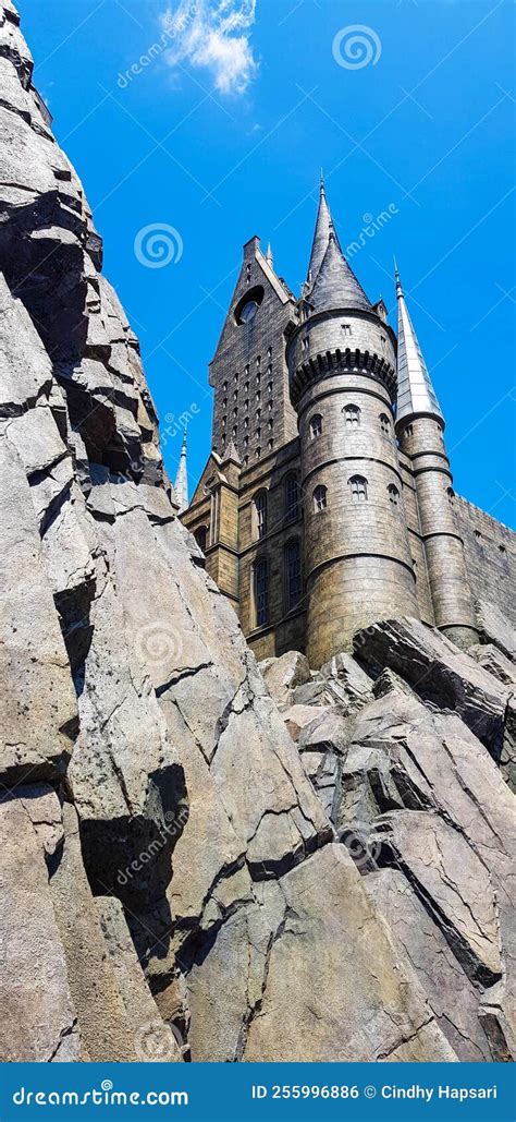 Osaka, Japan on April 8, 2019. this is a Photo of the Hogwarts Castle ...