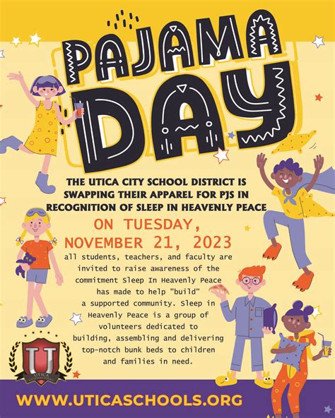 Press Release: Utica City Schools Unite for Pajama Day in Support of ...