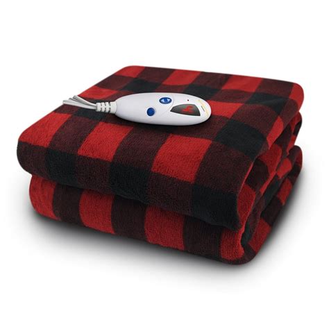 Biddeford Blankets Micro Plush Electric Heated Throw With Digital