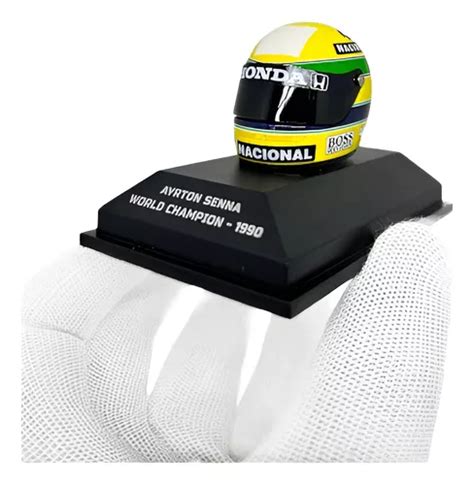 Miniatura Capacete Ayrton Senna Escala Minichamps