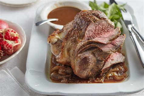 Braised Leg Of Lamb In Pomegranate Sauce Recipe Co Op