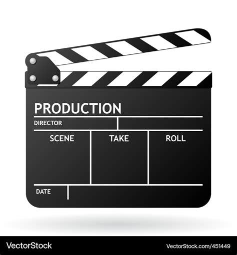 Clapper Board Royalty Free Vector Image Vectorstock