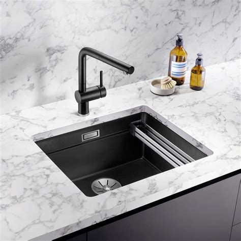 Blanco Etagon 500 Silgranit Undermount Kitchen Sink Black