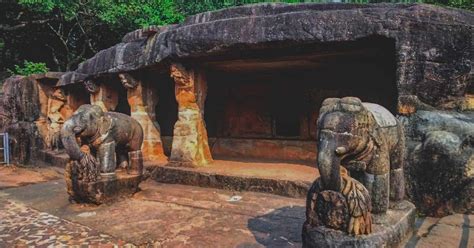 udayagiri  khandagiri caves intricate jain monuments  faith