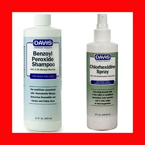 Davis Benzoyl Peroxide Medicated Shampoo 12 Oz Davis Chlorhexidine