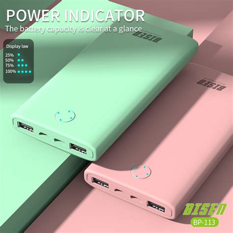 10000MAH ORIGINAL BISEN BP113 FAST CHARGING 2 4A POWERBANK SUTABLE FOR