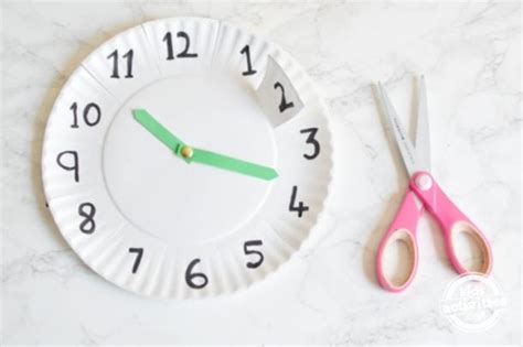 Diy Paper Plate Clock