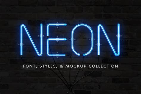 Neon Font And Effect Collection — Medialoot