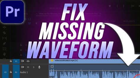 How To Fix Missing Audio Waveform In Adobe Premiere Pro Youtube