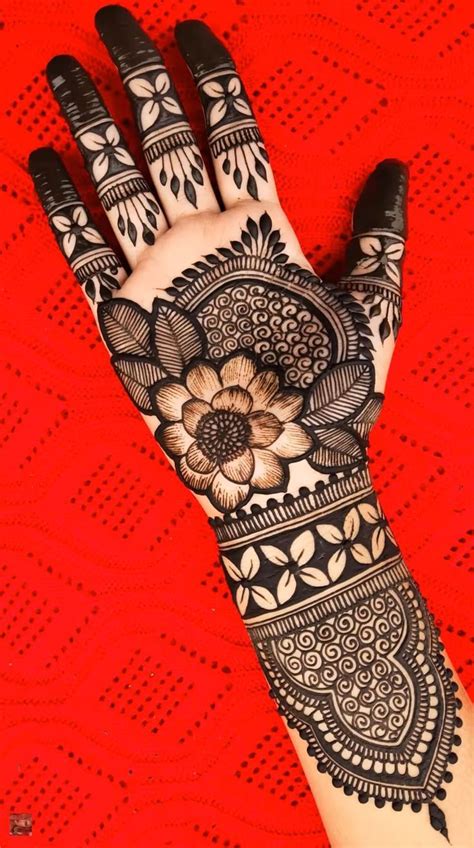 Semi Bridal Mehndi Design For Back Hands Bridal Mehndi Design Mehndi