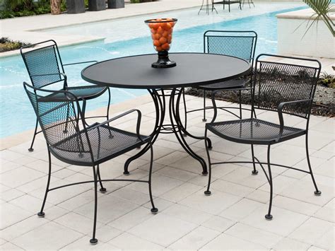 Woodard Constantine Wrought Iron Dining Set CONDS