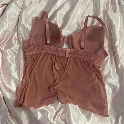 Cute Pink Lingerie Top Depop