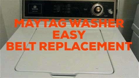 Maytag Washing Machine—how To Replace The Belts Youtube