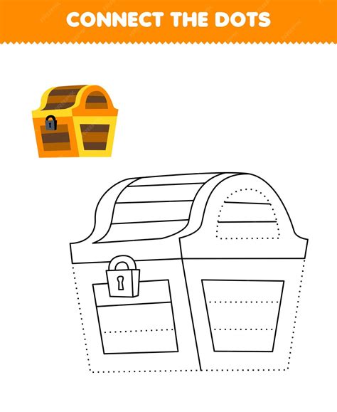 Il gioco educativo per bambini collega i punti e la pratica di