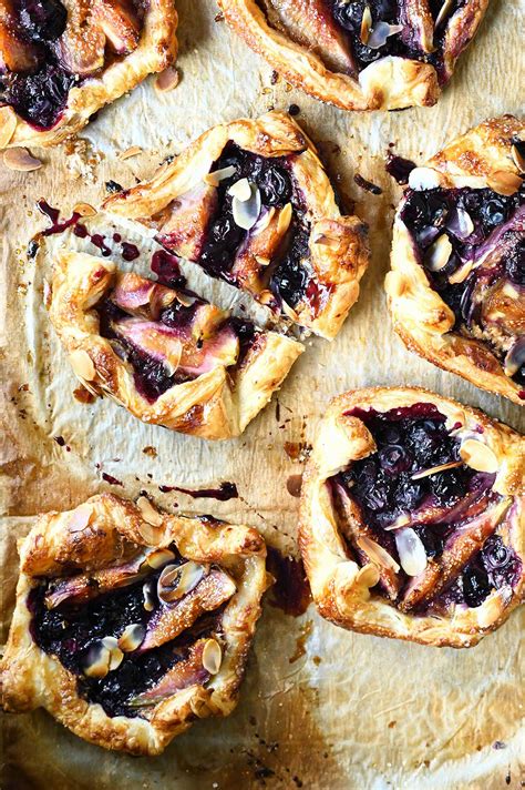 Easy Blueberry Fig And Almond Tarts Serving Dumplings