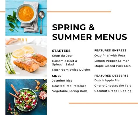 Our Spring And Summer Menus Commonwealth Senior Living