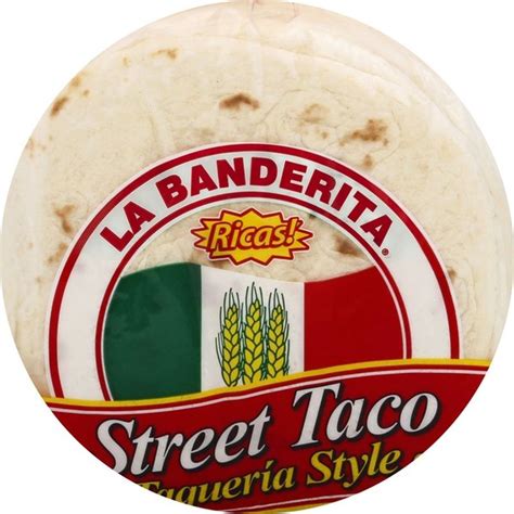 La Banderita Flour Tortillas Street Taco Taqueria Style 20 Each