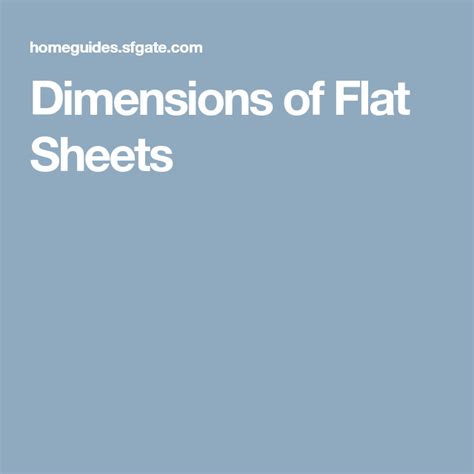 dimensions  flat sheets flat sheets sheets dimensions