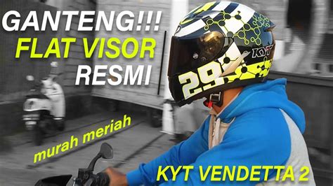 FLAT VISOR KYT VENDETTA 2 RESMI DARI KYT REPLICA ANDREA IANNONE