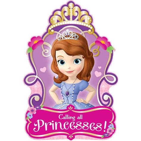 Disney Sofia The First Invitations 8 In 2021 Princess