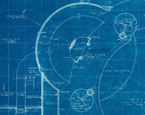 Gallery of Frank Lloyd Wright's Early Blueprints of the Guggenheim