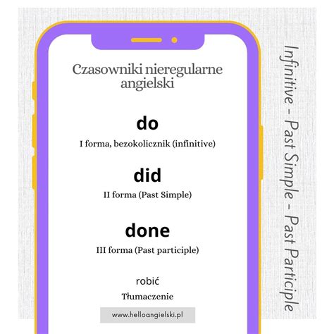 Do odmiana czasownika i przykłady Hello Angielski