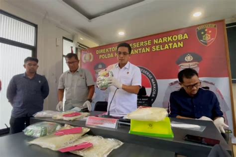 Polda Kalsel Gagalkan Peredaran 4 8 Kg Sabu Jaringan Malaysia Antara News