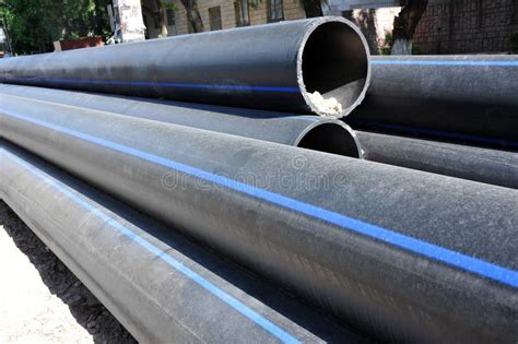 Stacked PVC Pipe Stock Photo Image Of Drainage Circular 56217018