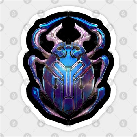 Blue Beetle Logo - Blue Beetle Logo - Sticker | TeePublic