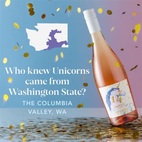 14 Hands Unicorn Rosé Bubbles Washington Sparkling Rosé Wine 750 Ml Qfc