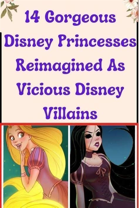 14 Gorgeous Disney Princesses Reimagined As Vicious Disney Villains Artofit