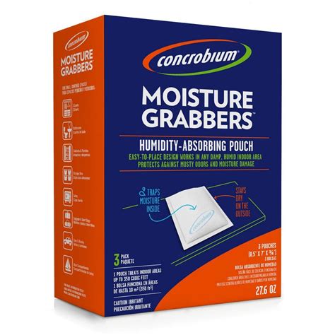 Concrobium 276 Oz Moisture Grabbers Humidity Absorbing Pouch 3 Pack