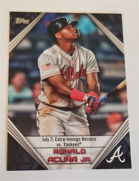 Ronald Acuna Jr Topps Acuna Highlights Insert Card Ra