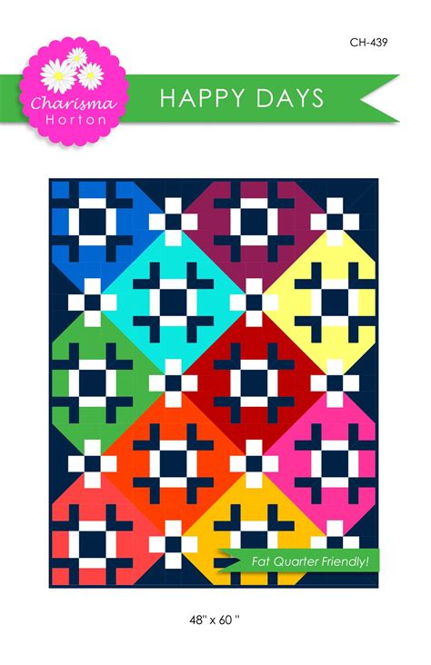 Digital Quilt Pattern ~ Happy Days